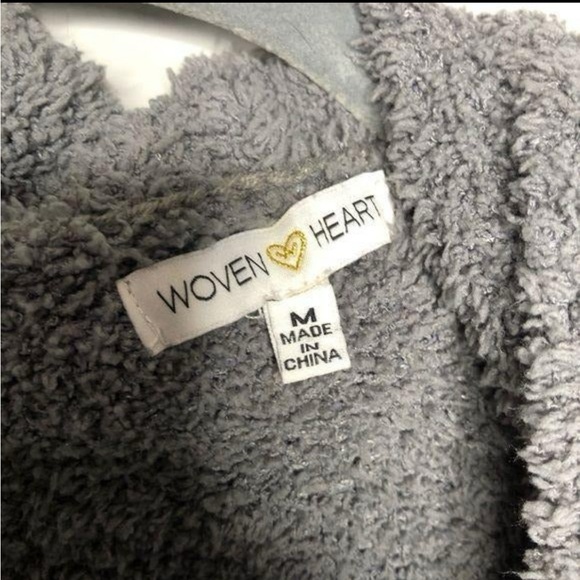 Woven Heart Charcoal Women's Cardigan - Picture 3 of 5